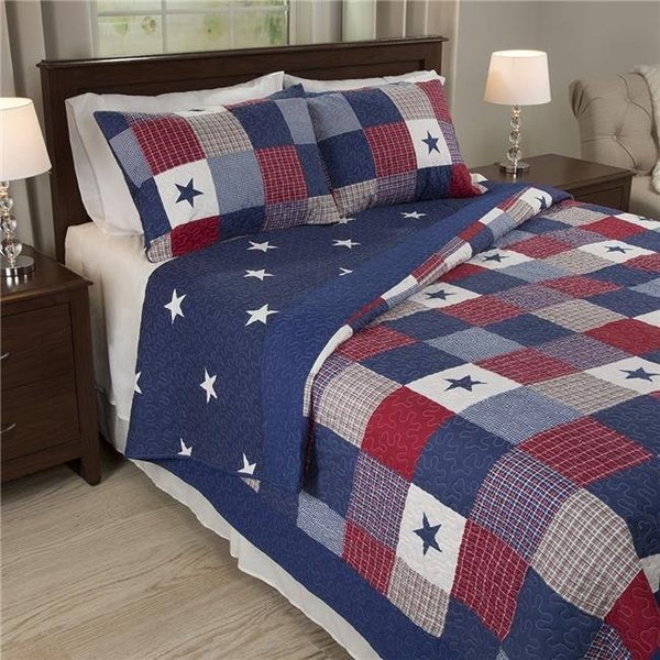 Bedford Home Bedford Home 66A-03043 Caroline 2 Piece Quilt Set - Twin Size 66A-03043